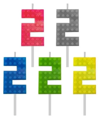 Produktbild von Blocks Geburtstagskerze, Zahl 2, Höhe 5,5 cm