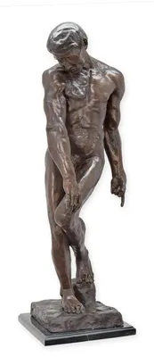 Produktbild von Bronzeskulptur Adam nach Rodin Replikat Retro Design Dekoration