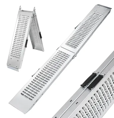 Produktbild von TRUTZHOLM 1x Auffahrrampe klappbar 189 cm Stahl Traglast 200 kg Anti-Rutsch Oberfläche Tragegriff
