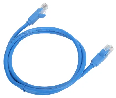 Zdjęcie produktu dla Kabel sieciowy CAT6 Gigabit z złączem RJ45, 8-żyłowy, nieekranowana skrętka, 1 metr