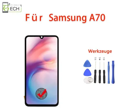 Produktbild von Full OLED für Samsung Galaxy A70 SM-705 Display mit Rahmen Touchscreen