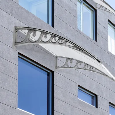 Produktbild von Vordach 100×150cm Haustürdach Überdachung Pultvordach