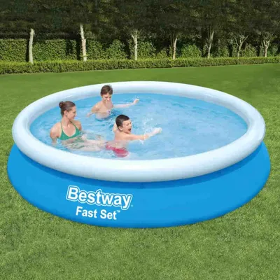Produktbild von Bestway® Fast Set™ Aufstellpool-Set mit Filterpumpe Ø 366 x 76 cm, blau, rund