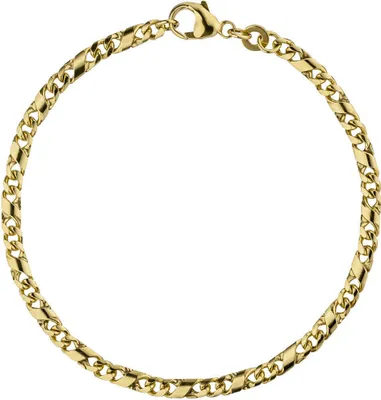 Produktbild von 3,2mm Rockwellarmband Armkette Armband X-Panzerkette 333 Gold Gelbgold 18,5cm