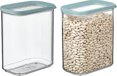 Produktbild von Mepal | 2-teiliges Set Vorratsdosen mit Deckel | Lebensmittelbehälter Rechteckige | Küchenorganizer aus Kunststoff | Vorratsbehälter Luftdicht | 2 x 1500 ml | Nordic Green