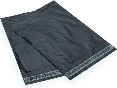 Produktbild von Versandtaschen aus Folie 400 x 500 mm SCHWARZ  FB06 – 50 Stück