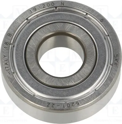 Produktbild von 1x Lager: Kugel einreihig ØInn: 12mm W: 10mm 6201-2Z SKF Wälzlager ØAußen: 32mm