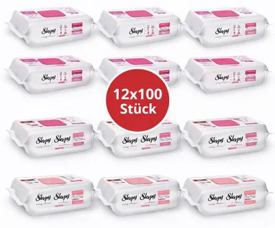 Produktbild von Sleepy Easy Clean Oberflächenreinigungstücher – 6x100 Lilium + 6x100 Pomelo | Fliesenreinigung