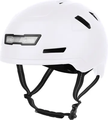 Produktbild von VINZ Nevis Speed Pedelec Helm (NTA 8776) mit LED - Matt Weiß | M (57 - 58 cm)