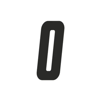Immagine prodotto di Adesivo numero di gara per Moto Cross "0", nero 15 cm