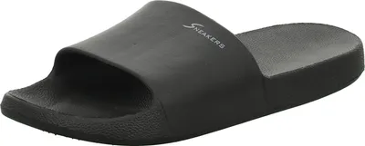 Produktbild von Sneakers Herren-Badepantolette Schwarz, Farbe:schwarz, EU Größe:41