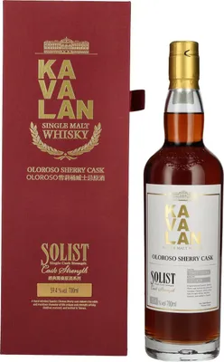 Image de Kavalan Solist Sherry Single Malt Whisky | 58,6 % vol | 0,7 l