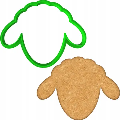 Produktbild von Cookie Monster Osterei-Ausstecher Lamm - Keksausstecher PETG 8cm
