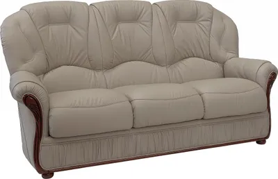 Produktbild von 3-Sitzer Sofa aus 100% Büffelleder in taupe - DAPHNE