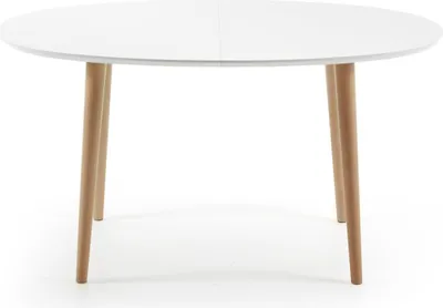 Produktbild von Tisch Oqui ovaler ausziehbar weiß 140 (220) x 90 cm