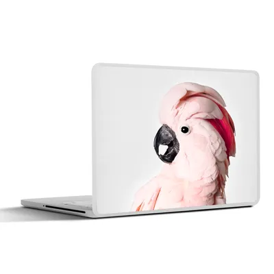 Produktbild von MuchoWow® Laptop Aufkleber Sticker Cover Kakadu - Rosa - Tiere - Natur 31x22.5 cm - Laptop-Deko