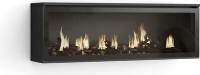Immagine prodotto di COZY Caminetto elettrico LED XXL, 107x25x38cm, Soggiorno, Camino elettrico, Nero