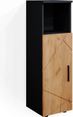 Produktbild von Koupelnová skříňka Irma, střední, antracit/dub, 30 x 95 cm
