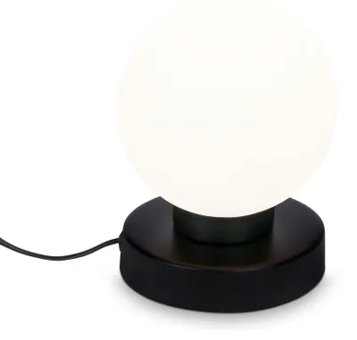 Produktbild von Tischleuchte Tischlampe Kabelschalter 1xE14 25 W schwarz Metall-Glas Briloner