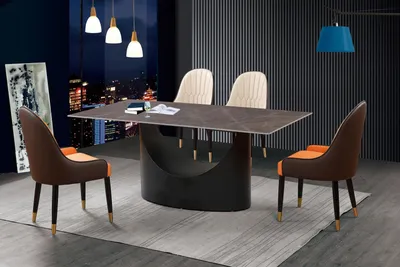 Produktbild von Klassische Luxus Esszimmer Möbel Essgarnitur Lehnstuhl Tisch Gruppe 5tlg. Set