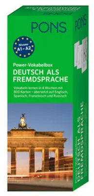 Produktbild von PONS Power-Vokabelbox Deutsch als Fremdsprache