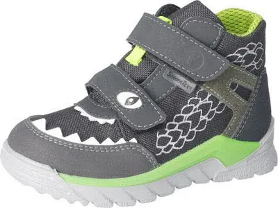 Produktbild von RICOSTA die drachenstarken Boots LUGAS von PEPINO sind ein Hingucker HighTech/Textil Klettverschluss Textilfutter Jungen grigio/carbon Grau Drachen Größe 31