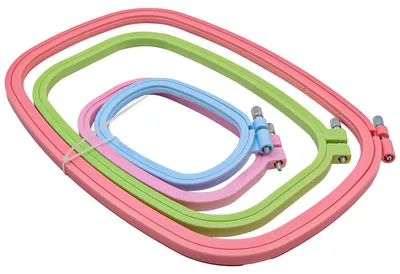 Stickrahmen-Set, 4 Größen, quadratisch, für Handarbeiten