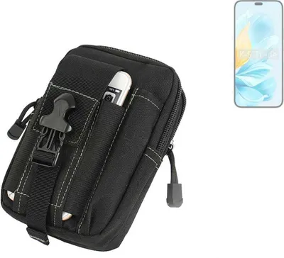 Produktbild von K-S-Trade Gürtel Tasche kompatibel mit Honor 200 Lite Gürteltasche Holster Schutz Hülle Handy Hülle Smartphone outdoor Handy-Hülle schwarz