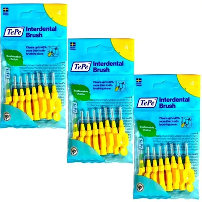 Produktbild von 3x8 TePe Original Interdentalbürsten -  0,7mm gelb