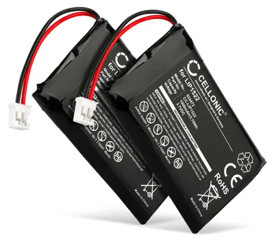 Produktbild von CELLONIC 2x Akku für Spielekonsole Kompatibel mit Sony Dualshock 4 V2, KCR1410, CUH-ZCT2, LIP1522 - (1000mAh, 3.7V)