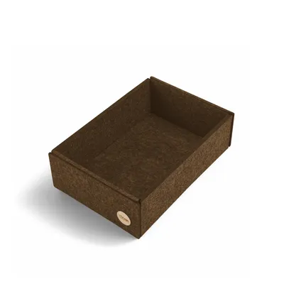 Produktbild von Aufbewahrungsbox CLEAN Filz 25 x 17 x 8 cm ohne Deckel in hellbraun meliert