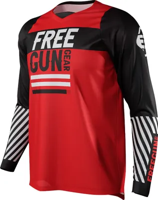 Zdjęcie produktu dla Koszulka motocrossowa Freegun Devo Danger, rot/schwarz, M
