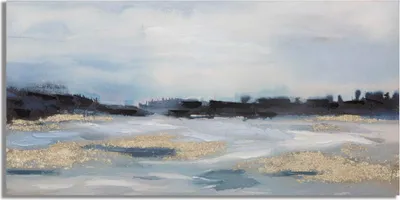 Image de Peinture abstraite multicolore sur toile 120x2,8x60 cm