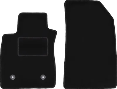 Obrázok produktu pre Predné Velúrové autokoberce Standard na mieru pre: Renault Clio III (2005-2012, grandtour, kombi, hatchback) černé, sada 2 ks, s úchyty