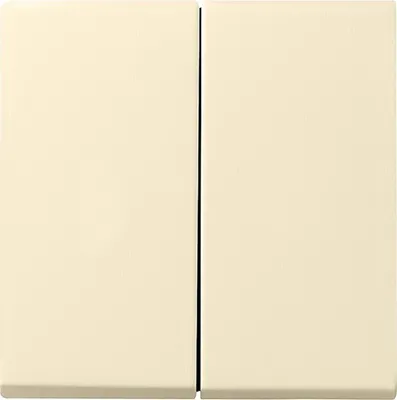 Produktbild von GIRA 029501 Wippe 2fach System 55 Cremeweiß glänzend