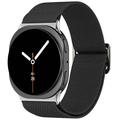 Image de imoshion Bracelet élastique en nylon pour Samsung Galaxy Watch 8 (40/44 mm) / Classic (46 mm) - Noir