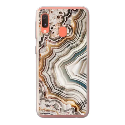 Produktbild von MuchoWow® Handyhülle Schutzhülle Hülle für Samsung Galaxy A20e Naturstein - Nahaufnahme - Muster Silikon Softcase Handy Hülle - Abdeckung