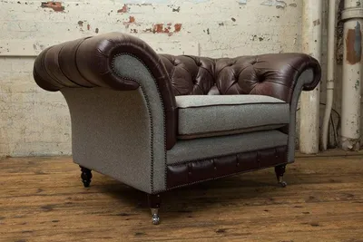 Produktbild von Sessel 1 Sitzer Relax Polster Fernseh Chesterfield Textil Sofa Couchen Braun Neu