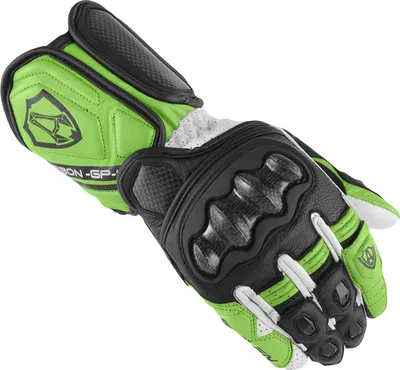 Zdjęcie produktu dla Rękawice motocyklowe Arlen Ness RG-X, czarny/biały/zielony, M