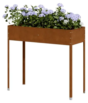 Produktbild von Pflanzkübel 100,5 x 40,5 x 90 cm aus Cortenstahl für Garten, Balkon und Terrasse