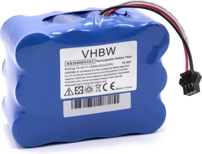 Produktbild von vhbw Akku kompatibel mit Cleanna XR510G, XR510F, XR510E, XR510D Staubsauger (1500 mAh, 14,4 V, NiMH)