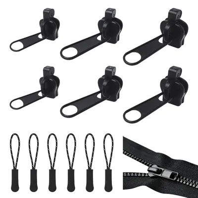 Reißverschluss-Reparaturset, 12-teilig, für universelle Reißverschlüsse, S/M/L