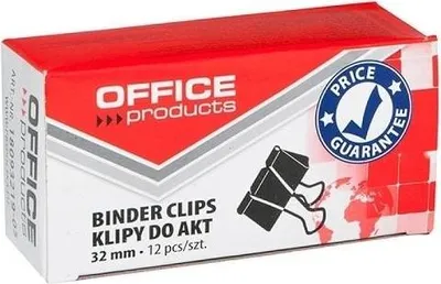 Zdjęcie produktu dla Klipsy do dokumentów 32mm Office Products 12szt.