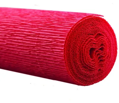 Zdjęcie produktu dla 5x Werola 794048010 Florystyczny papier krepowy - 50 x 250 cm, czerwono-pomarańczowy