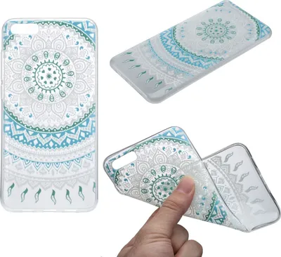 Produktbild von Henna Cover für Xiaomi Redmi Note 4 Case Schutz Hülle Silikon Sonne Blau