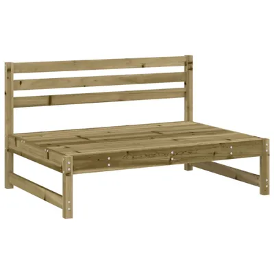 Image de vidaXL Canapé de jardin central 120x80 cm Bois de pin imprégné