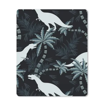 Produktbild von MuchoWow® Mauspad Mousepad Muster - Dino - Dschungel - Jungen - Mädchen - Kinder 19x23 cm - Mousepads - Maus Mat - Pad - Mausunterlage - Mauspads - Spielen