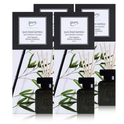 Produktbild von Essentials by Ipuro black bamboo 50ml Raumduft (4er Pack)
