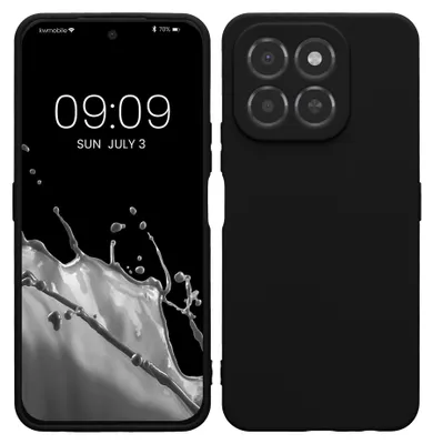 Produktbild von kwmobile Handyhülle für HONOR X6C Hülle - weiches Handy Silikon Case - Schutzhülle Cover - Schwarz matt