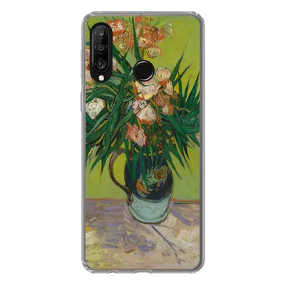 Produktbild von MuchoWow® Handyhülle Schutzhülle Hülle für Huawei P30 Lite Der Oleander - Vincent van Gogh Silikon Softcase Handy Hülle - Handyhülle